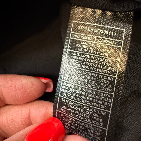 Women's Steve Madden Tweed Black Quarter Zip Short Sleeve Dress Size S NEW - Picture 7 of 10